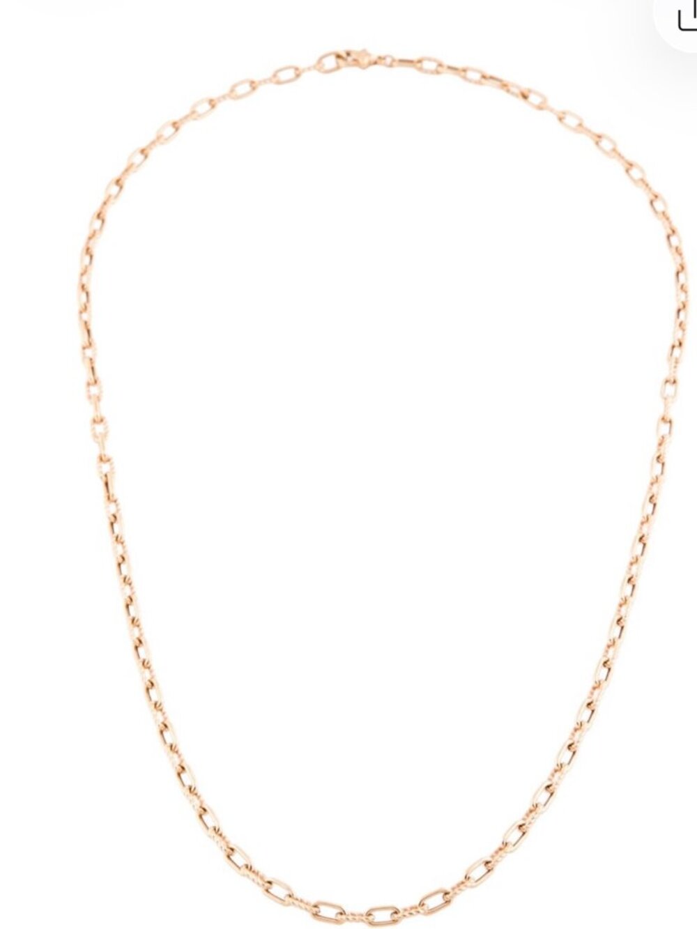 DAVID YURMAN 18K 750 ROSE GOLD DY MADISON CHAIN NECKLACE